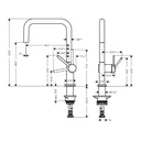 Hansgrohe 72806341 Kitchen Faucet U-Style 1-Spray 1.75 Gpm