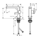 Hansgrohe 73021821 Single-Hole Fine 110 1.2 Gpm