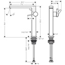 Hansgrohe 73072671 Single-Hole Fine 240 1.2 Gpm