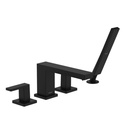 Hansgrohe 73444671 Tecturis E 4-Hole Roman Tub Set Trim With 1.75 Handshower Matte Black