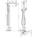 Hansgrohe 73445001 Freestanding Tub Filler With 1.75 Gpm Handshower