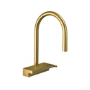 Hansgrohe 73837251 Aquno Higharc Kitchen Faucet 3-Spray Pull-Down 1.75 Gpm Brushed Gold Optic