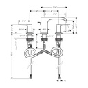 Hansgrohe 75033671 Vivenis Widespread Faucet 95 With Pop-Up Drain