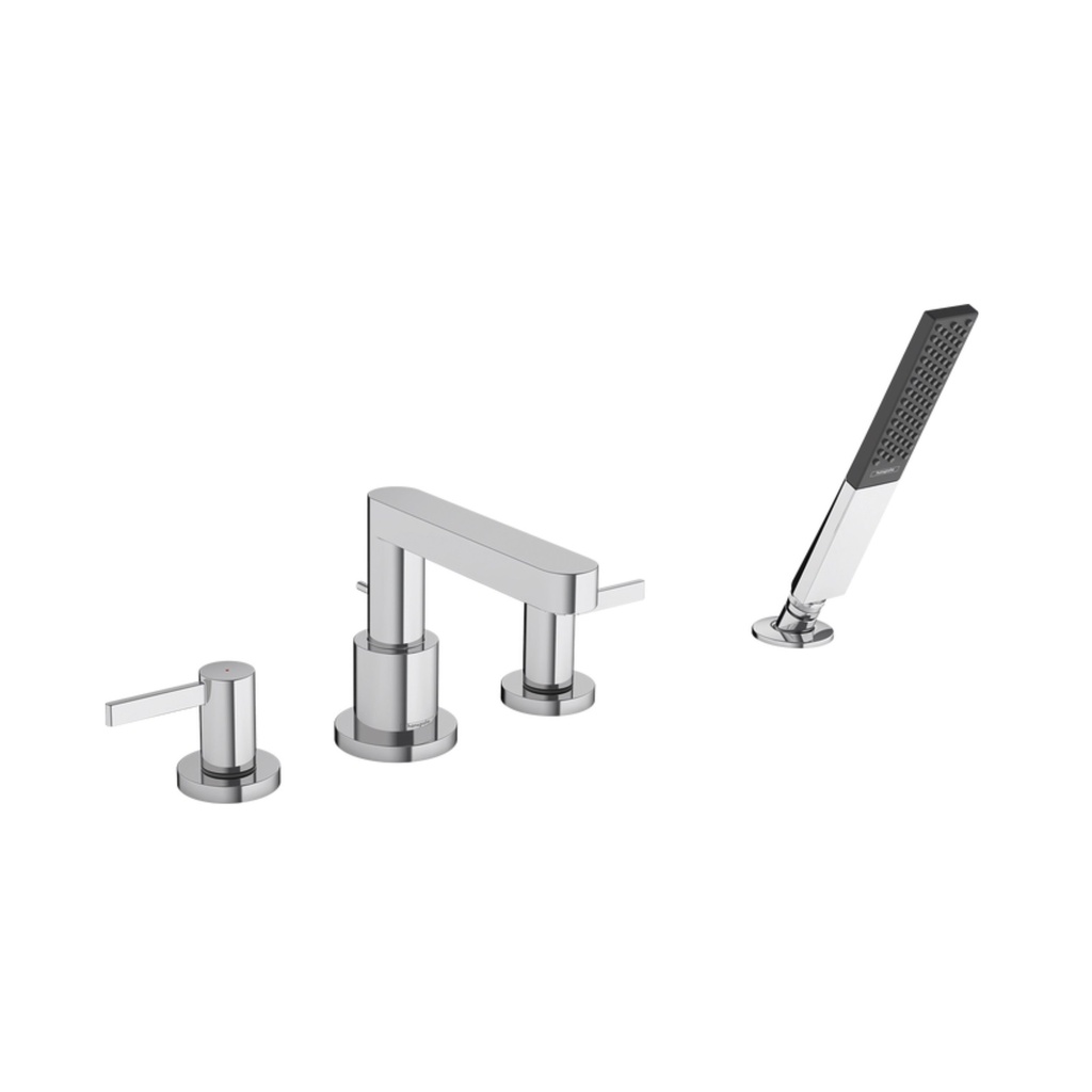 Hansgrohe 76443001 4-Hole Roman Tub Set Trim With 1.75 Gpm Handshower