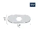 Grohe 07551GN0 6" Escutcheon Brushed Cool Sunrise