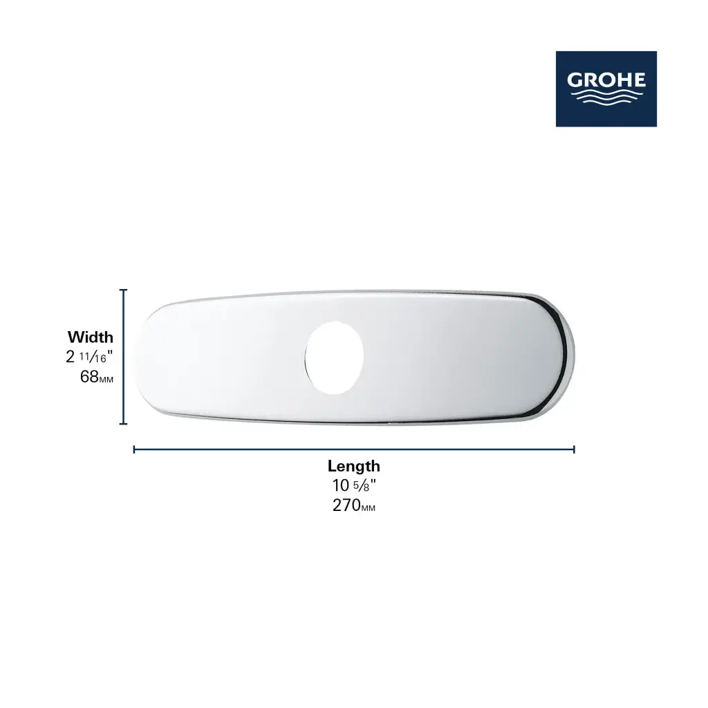 Grohe 07552GN0 10" Escutcheon Brushed Cool Sunrise