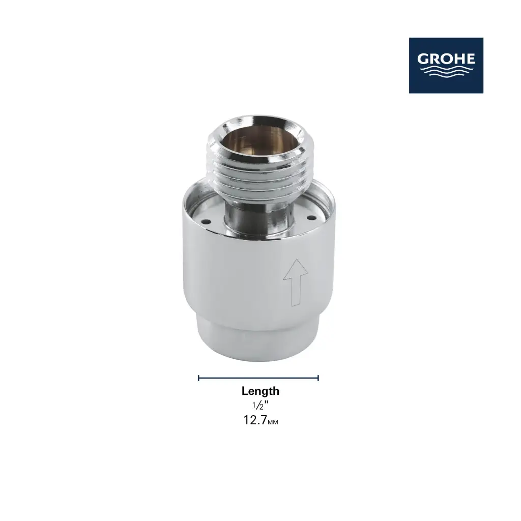 Grohe 07911A00 Inline Vacuum Breaker Hard Graphite
