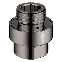 Grohe 07911A00 Inline Vacuum Breaker Hard Graphite