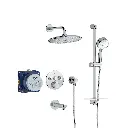 Grohe 1030170000 Euphoria SmartControl Thermostatic Triple Function Shower Kit Chrome
