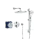 Grohe 1030660000 Rainshower GrohTherm 2-Handle Thermostatic Dual Function Shower Kit Chrome