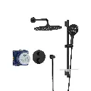 Grohe 1030662430 Rainshower GrohTherm 2-Handle Thermostatic Dual Function Shower Kit Matte Black