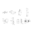 Grohe 1030662430 Rainshower GrohTherm 2-Handle Thermostatic Dual Function Shower Kit Matte Black