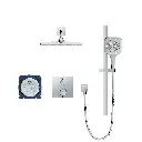 Grohe 1030690000 Rainshower GrohTherm 2-Handle Thermostatic Single Function Shower Kit Chrome