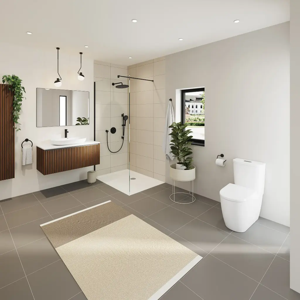 Grohe 1030702430 Rainshower SmartControl Thermostatic Dual Function Shower Kit Matte Black