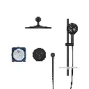 Grohe 1030702430 Rainshower SmartControl Thermostatic Dual Function Shower Kit Matte Black
