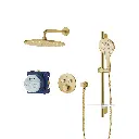 Grohe 103070GN00 Rainshower SmartControl Thermostatic Dual Function Shower Kit Brushed Cool Sunrise