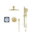 Grohe 103070GN00 Rainshower SmartControl Thermostatic Dual Function Shower Kit Brushed Cool Sunrise