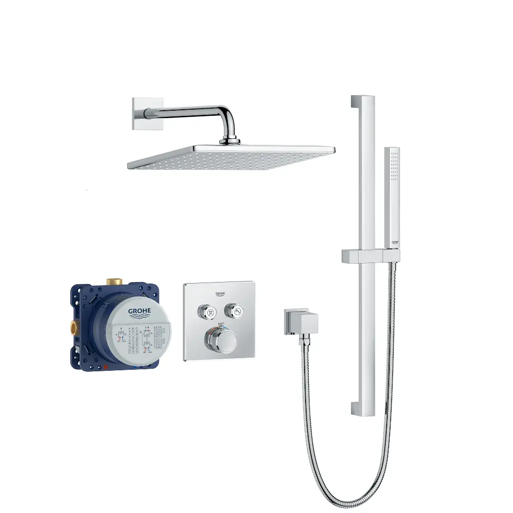 Grohe 1030810000 Rainshower SmartControl Thermostatic Dual Function Shower Kit Chrome