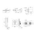 Grohe 1030810000 Rainshower SmartControl Thermostatic Dual Function Shower Kit Chrome