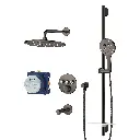 Grohe 103082A000 Rainshower SmartControl Thermostatic Triple Function Shower Kit Hard Graphite