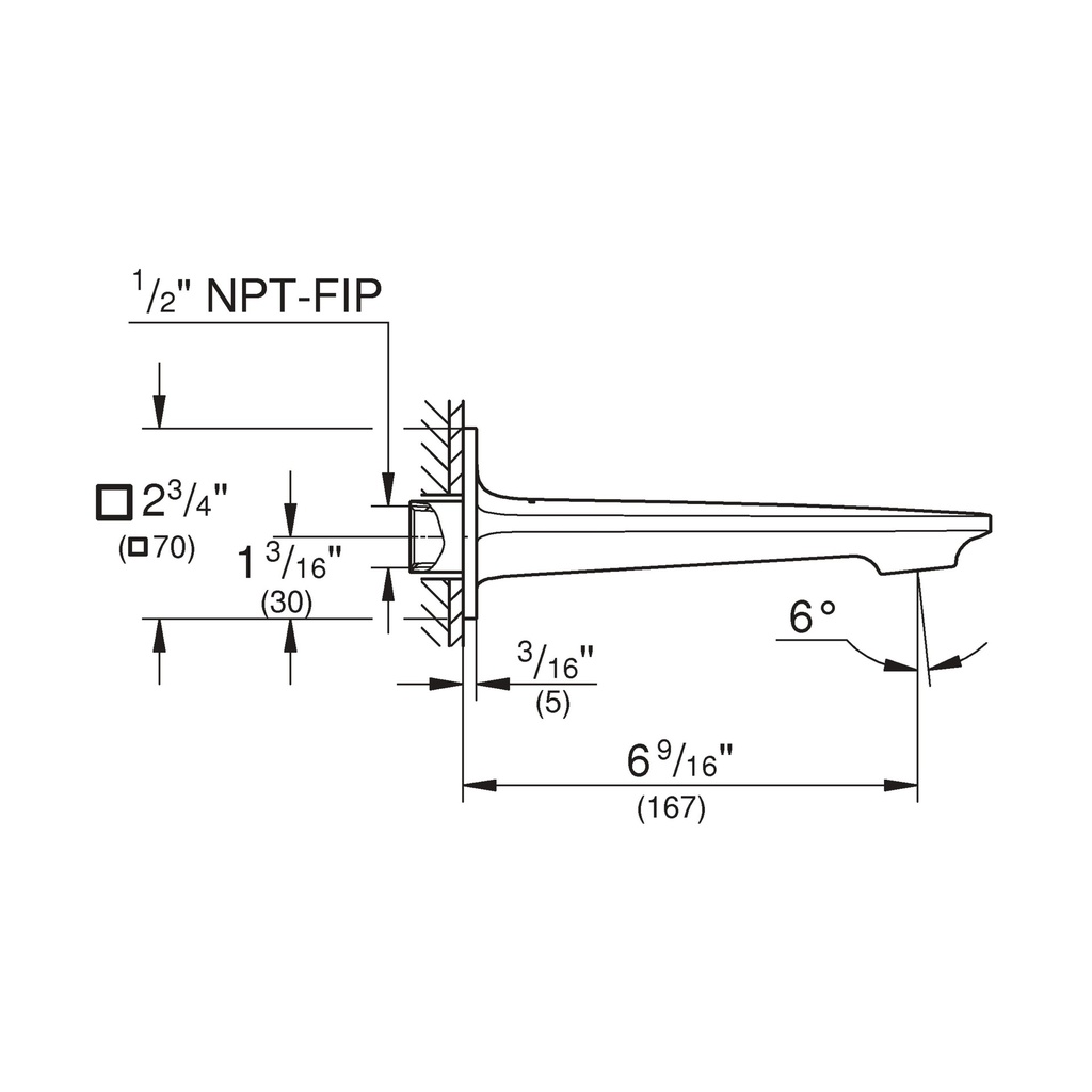 Grohe 132652431 Tub Spout Matte Black