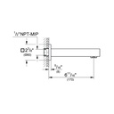 Grohe 13305A00 Tub Spout Hard Graphite
