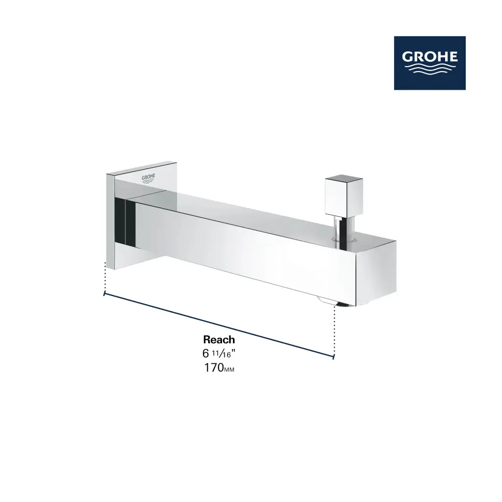 Grohe 13307A00 Diverter Tub Spout Hard Graphite