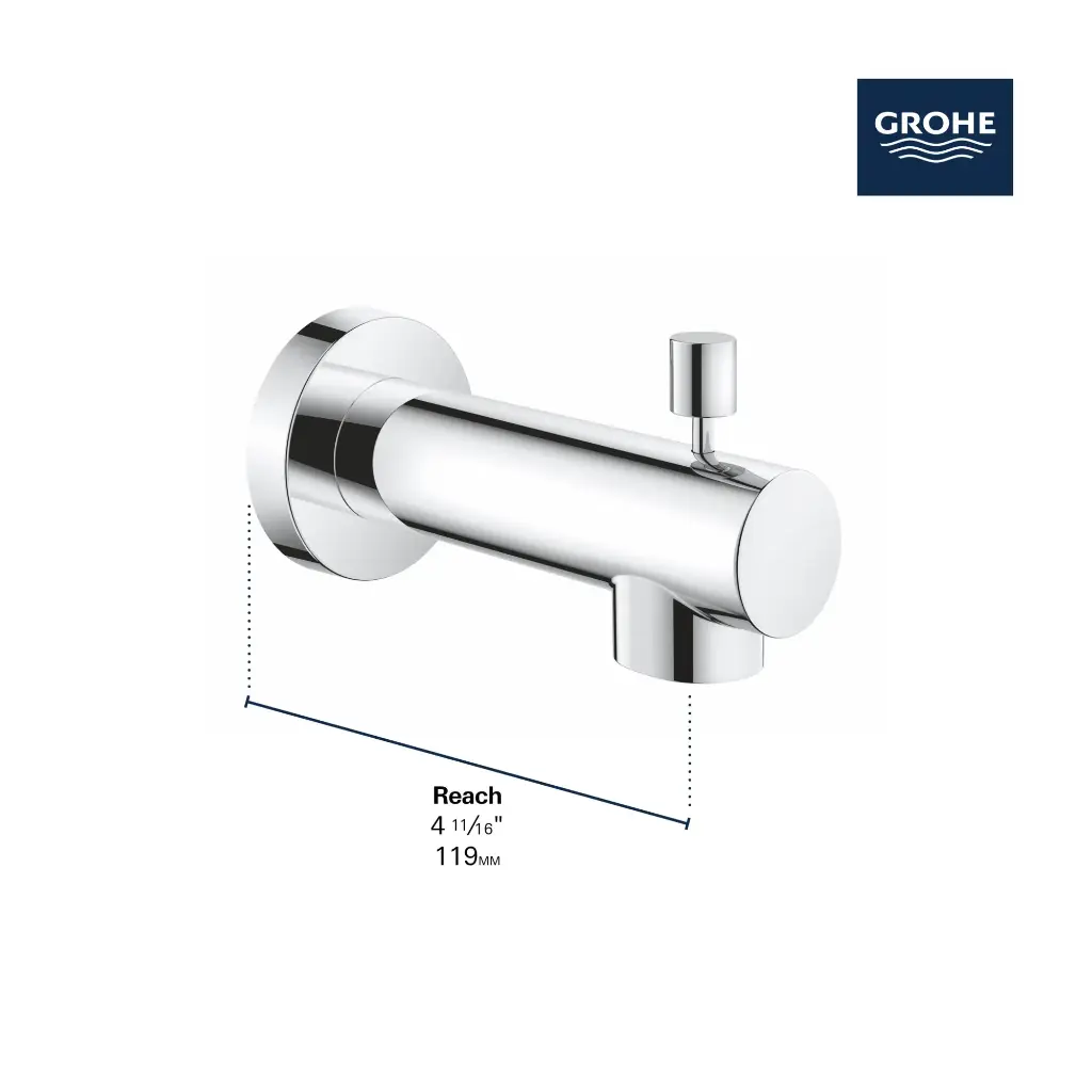 Grohe 133662431 Concetto Diverter Tub Spout Matte Black