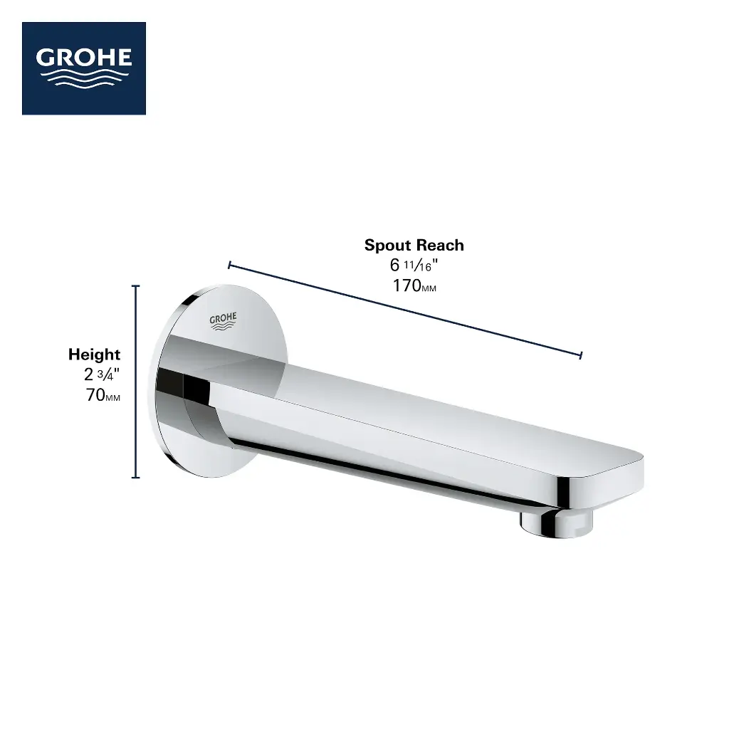 Grohe 13381A01 Tub Spout Hard Graphite