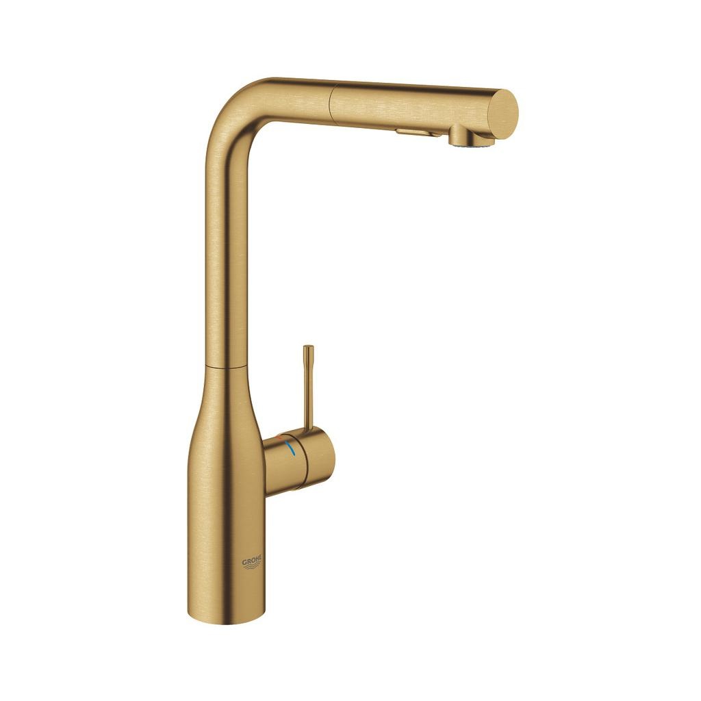 Grohe 30271GN0 Essence Single Handle Kitchen Faucet Brushed Cool Sunrise 1