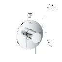 Grohe 14214000 Single Function Pressure Balance Valve Trim With Cartridge Chrome