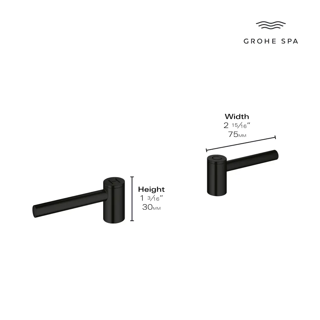 Grohe 14216En0 Lever Handles (Pair) Brushed Nickel
