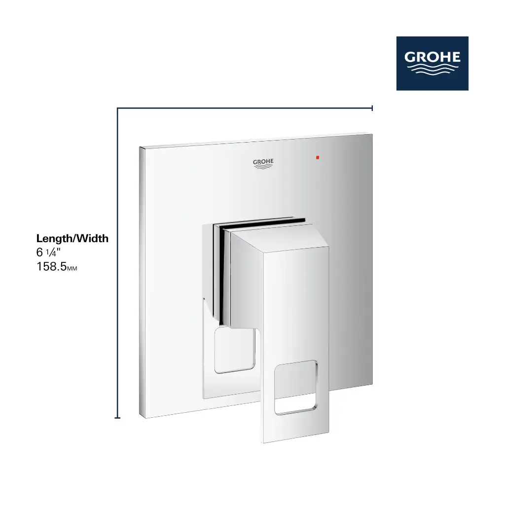 Grohe 14469A00 Pressure Balance Valve Trim With Cartridge Hard Graphite