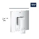 Grohe 14469A00 Pressure Balance Valve Trim With Cartridge Hard Graphite