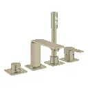 Grohe 19316En1 4-Hole Single Handle Deck Mount Roman Tub Faucet With 1.75 Gpm Hand Shower Brushed Nickel