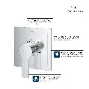 Grohe 19375GN1 Pressure Balance Valve Trim With Cartridge Brushed Cool Sunrise