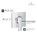 Grohe 19591Gn1 3-Way Diverter Valve Trim Brushed Cool Sunrise