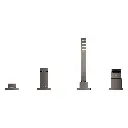 Grohe 19897A01 Roman Tub Filler With Personal Hand Shower Hard Graphite
