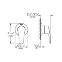 Grohe 19972EN3 Eurosmart 3-Way Diverter Us Grohe Brushed Nickel
