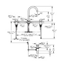 Grohe 20217243A 8" Widespread 2-Handle L-Size Bathroom Faucet 4.5 L/Min (1.2 Gpm) Matte Black