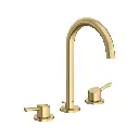 Grohe 20217GNA Concetto 8" Widespread 2-Handle L-Size Bathroom Faucet 4.5 L/Min (1.2 Gpm) Brushed Cool Sunrise