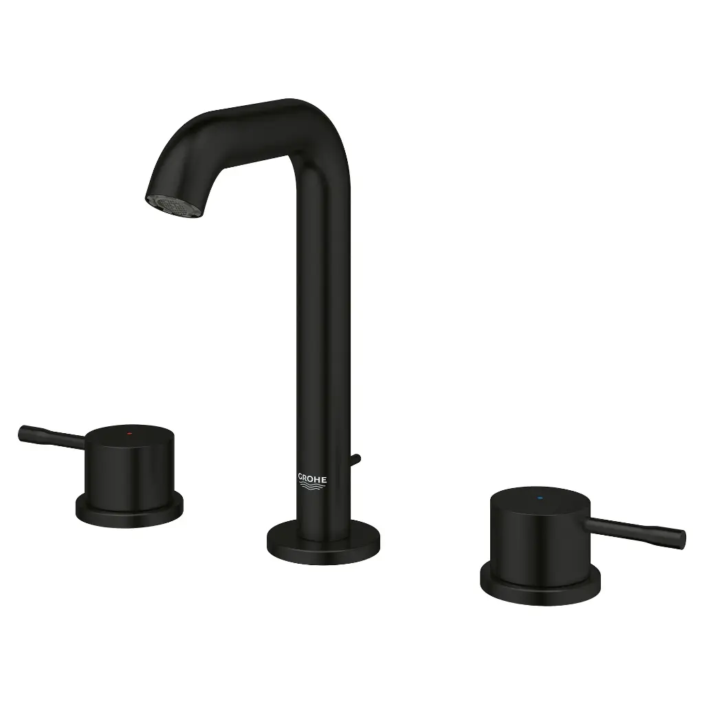 Grohe 202972431 Essence 8 Widespread Bathroom Faucet M-Size Matte Black