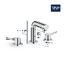 Grohe 20572GN1 8" Widespread 2-Handle S-Size Bathroom Faucet 4.5 L/Min (1.2 Gpm) Brushed Cool Sunrise