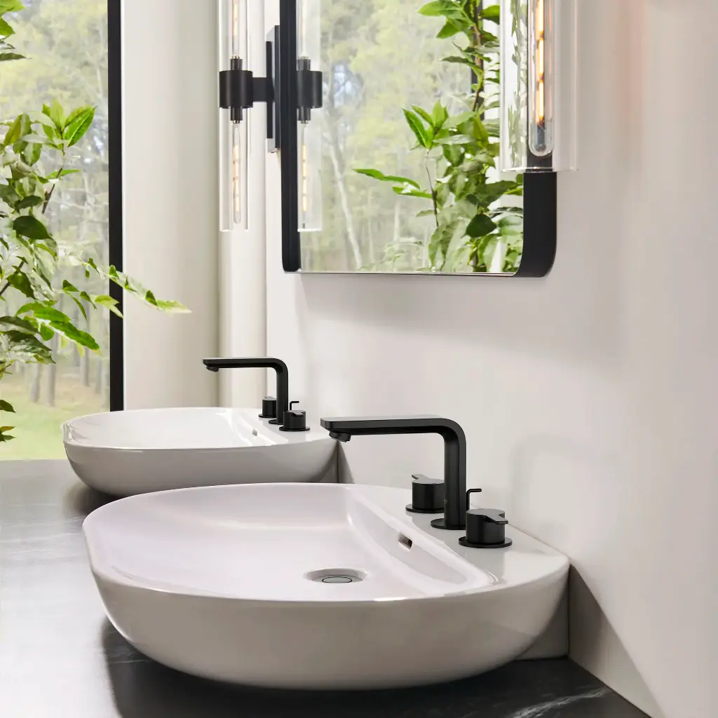 Grohe 20578243A 8" Widespread 2-Handle M-Size Bathroom Faucet 4.5 L/Min (1.2 Gpm) Matte Black