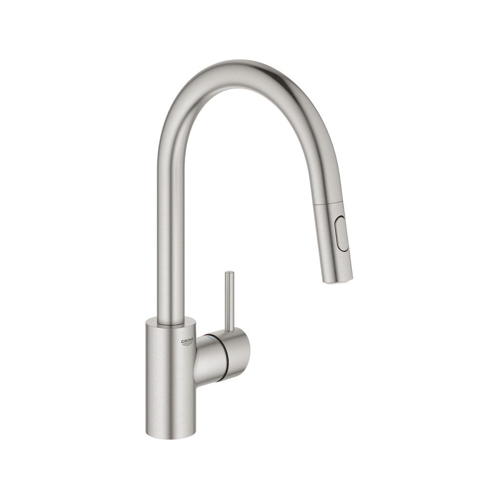 Grohe 32665DC3 Concetto Single Handle Kitchen Faucet Super Steel 1