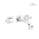 Grohe 20586001 2-Handle Wall Mount Faucet 1.2 Gpm Chrome