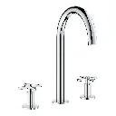 Grohe 20659000 Atrio New 8-Inch Widespread 2-Handle L-Size Bathroom Faucet 1.2 Gpm Chrome (lever or cross handles sold separately)