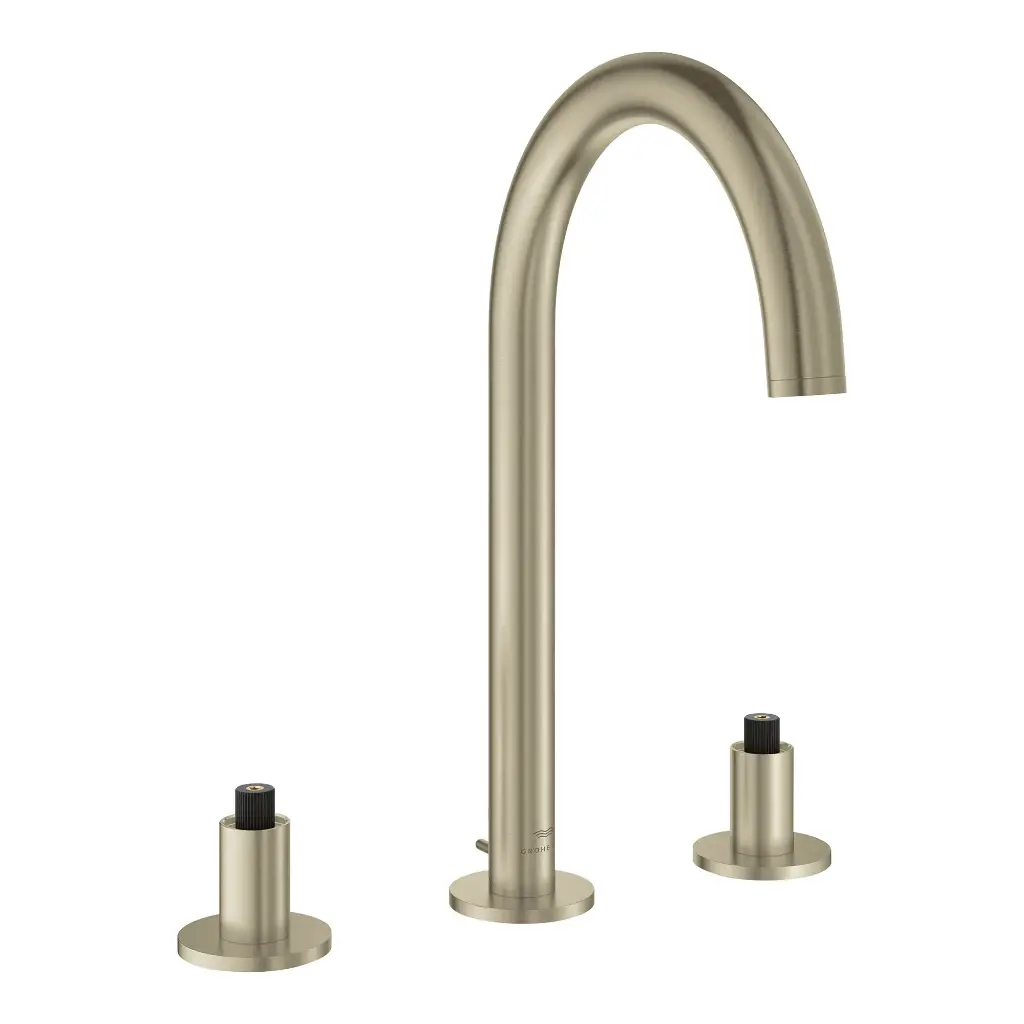 Grohe 20659En0 8-Inch Widespread 2-Handle L-Size Bathroom Faucet 1.2 Gpm Brushed Nickel