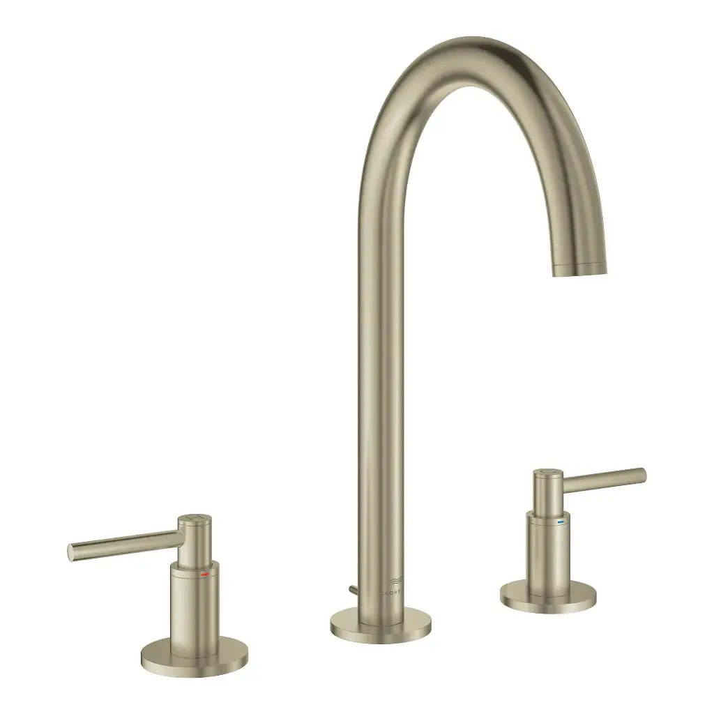 Grohe 20659En0 8-Inch Widespread 2-Handle L-Size Bathroom Faucet 1.2 Gpm Brushed Nickel