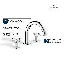 Grohe 20660En0 8-Inch Widespread 2-Handle S-Size Bathroom Faucet 1.2 Gpm Brushed Nickel